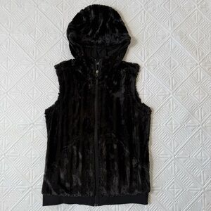 The North Face Furlander Faux Fur Hooded Vest Size S